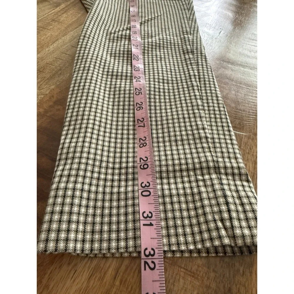 Banana Republic Sloan Petite 8 Check Plaid Career Dress Pants Stretch Cropped - Picture 7 of 8